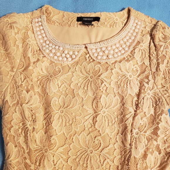 Nude Lace Dress - Picture 2 of 6